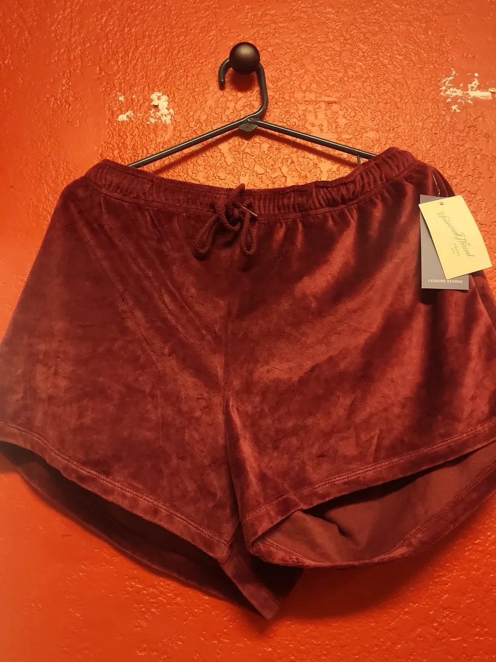 Universal Thread Wine Velvet Lounge Shorts